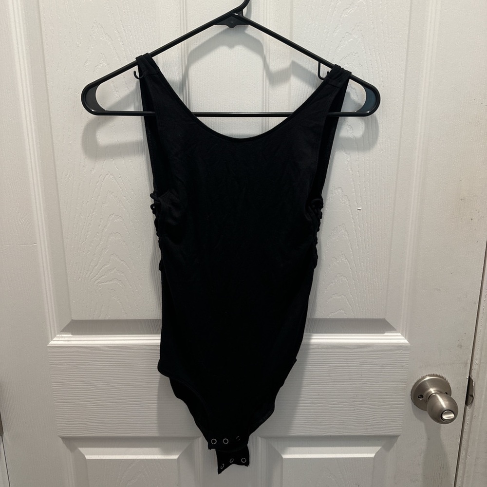 American Eagle Black One-Piece Bodysuit